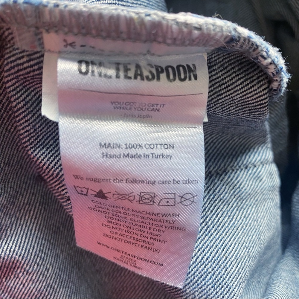 One Teaspoon Lonestar Denim Overalls Size XS - Picture 10 of 10